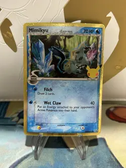 Mimikyu Delta Species SWSH136 Pokemon Sword & Shield Promo Rare Holo Card NM - Image 1