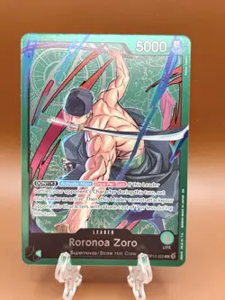 OP12-020 Roronoa Zoro (Alt Art Leader) ONE PIECE Card TCG English - Image 1