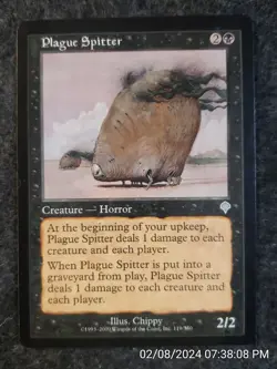Plague Spitter MTG Invasion English NM Magic UN-PLAYED CARD UNPLAYED (DS3D1D4) - Image 1