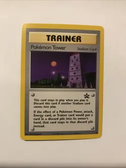 Pokemon Tower #42 Black Star Promo Trainer WOTC Pokemon Card NM - Image 1