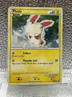 Plusle HGSS16 Black Star Promo Pokemon Card TCG Cracked Ice Holo Rare - Image 1