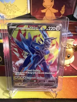 Origin Forme Dialga V SWSH255 SWSH: Sword & Shield Promo Card Holo Full Art NM - Image 3