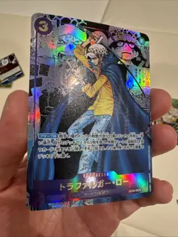 One Piece CCG Trafalgar Law Japanese Manga Alternate Art, OP05-069 Custom Card - Image 2
