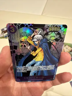 One Piece CCG Trafalgar Law Japanese Manga Alternate Art, OP05-069 Custom Card - Image 5