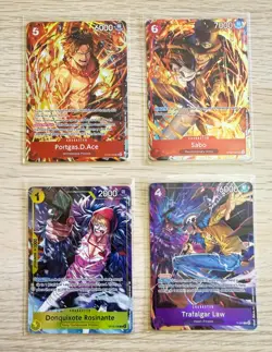 One Piece TCG - Ace_ Sabo_ Law_ Rosinante Promo Cards Bundle (IB05 & IB06)_ ENG - Image 1