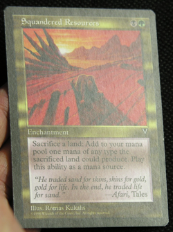 Squandered Resources - MTG Magic the Gathering - Visions *LP* - Image 4