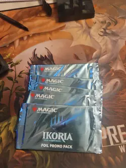 Magic the Gathering Ikoria Lair of Behemoths Foil Promo Pack Factory Sealed x 5 - Image 1