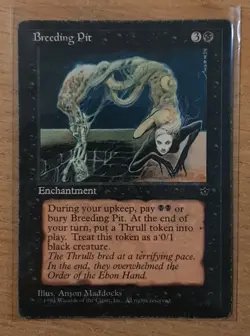 1994 MAGIC THE GATHERING FALLEN EMPIRES BREEDING PIT TD25 - Image 1