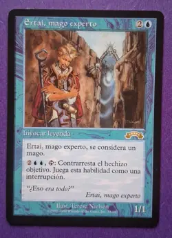MTG Ertai, Wizard Adept Exodus Regular SPANISH NM Reserved List Rare PreModern - Image 1