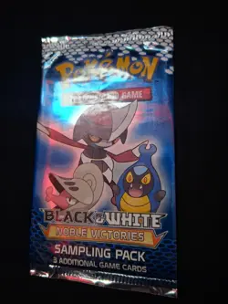 Pokemon Noble Victories Sampling Pack Sealed 3-Card Black & White Unopened - Image 1
