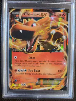 CHARIZARD EX FLASHFIRE 2014 POKEMON XY #11 - PSA NM 7 - Image 2