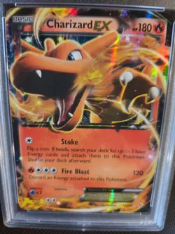 CHARIZARD EX FLASHFIRE 2014 POKEMON XY #11 - PSA NM 7 - Image 3