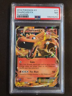 CHARIZARD EX FLASHFIRE 2014 POKEMON XY #11 - PSA NM 7 - Image 5