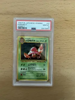 Parasect 47 Series 1 Vending Pokemon Japanese PSA 10 - Image 1