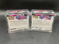 Lot of (2) Pokemon TCG Fusion Strike Booster Boxes SEALED w/Acrylics - Image 2