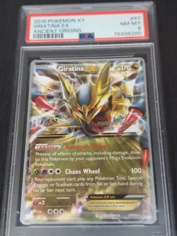 2016 Pokemon Giratina EX 57/98 White Star Rare Non Holo World Champ. PSA 8 💎 - Image 1