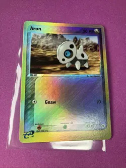 Pokemon TCG Aron 50/109 Ruby and Sapphire Reverse Holo - Image 1