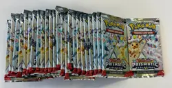 Lot of (25) Pokemon TCG Prismatic Evolutions Booster Packs Sealed - Image 1