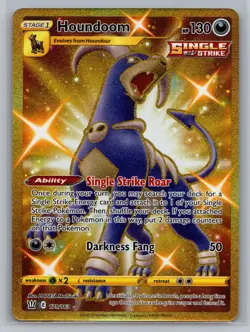 Pokemon Houndoom 179/163 Swsh05: Battle Styles Secret Rare Holo - Image 1
