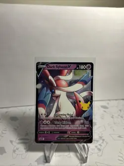 Pokemon TCG Dark Sylveon v SWSH134 Black Star Promos Celebrations Holo NM - Image 1