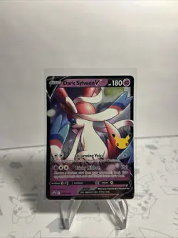 Pokemon TCG Dark Sylveon v SWSH134 Black Star Promos Celebrations Holo NM - Image 2