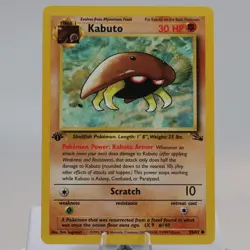 Pokemon TCG - Kabuto 50/62 Fossil Common 1st Edition WOTC 1999 - EXC - Image 2