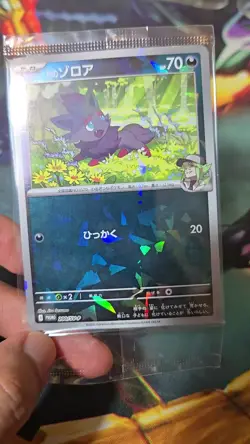 N's Zorua #200/SV-P Pokemon Japanese exclusive Promo SEALED CRACKED ICE FOIL - Image 2