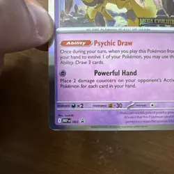 Alakazam Prerelease Promo - Pokemon Mega Evolution Base Set MEP 003 (LP) - Image 2