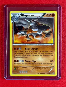 2015 Pokemon Primal Clash Rhyperior #76/160 - Image 1