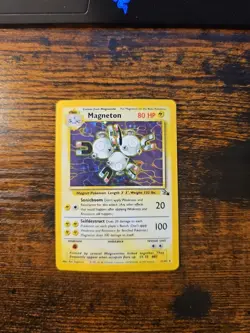 Pokemon WOTC 1999 Fossil Magneton 11/62 HOLO Vintage - Image 1