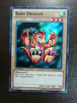 Yu-Gi-Oh Baby Dragon Super Rare English LCJW-EN006 1st Edition - Image 1