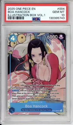 PSA 10 Boa Hancock One Piece Illustration Box Vol. 1 Promo Alt Art ST17-004 - Image 1