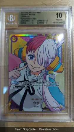2022 ONE PIECE JAPANESE DECISIVE BATTLE UTA SECRET OP02120 BGS 10 PRISTI G2U - Image 3