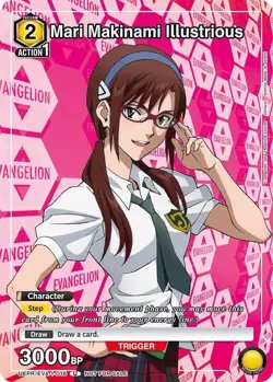 Mari Makinami Illustrious Alternate Art Promo - UEPR /EVA-1-016 NM - Union Arena - Image 1