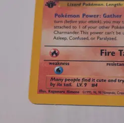 POKEMON TCG 1ST EDITION DARK CHARMANDER CARD 50/82 UNGRADED - Image 3