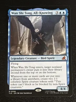 MTG Avatar: The Last Airbender: Eternal-Legal Wan Shi Tong, All-Knowing 0098 NM - Image 1