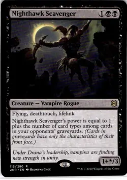 MTG Nighthawk Scavenger Promo Pack: Zendikar Rising Rare #115 - Image 1