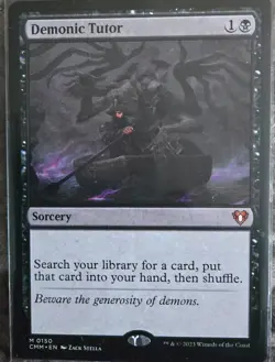 Magic: The Gathering Sorcery Demonic Tutor Commander Masters - Image 1