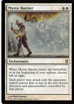 Mystic Barrier *Rare* Magic MtG x1 Commander 2013 SP - Image 1
