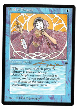 Field of Dreams Legends signed by artist Kaja Foglio! - Image 1