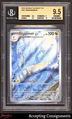 2023 Pokemon TCG Scarlet & Violet 151 #181 Dragonair IR BGS 9.5 GEM - Image 1