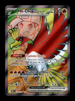 Carte Pokemon Ho-Oh-ex de Luth 209/182 Rivalites Destinees Francais - Image 1