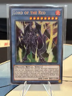 YuGiOh! - Lord Of The Red DRL3-EN068 Ultra Rare 1st Edition Near Mint - Image 1