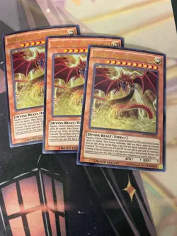 YUGIOH - SLIFER THE SKY DRAGON X3 - ULTRA RARE - MVP1 - LIMITED EDITION - NM - Image 1