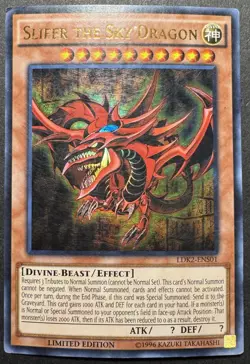 Slifer the Sky Dragon LDK2-ENS01 Ultra Rare *Limited Edition* YuGiOh TCG - Image 1