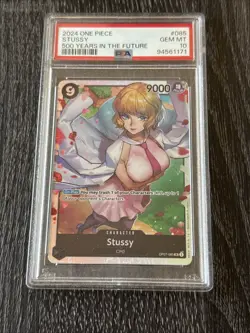 2024 One Piece OP07 500 Years In The Future #085 Stussy SR PSA 10 - Image 1