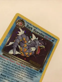 Dark Gyarados 8/82 Holo Team Rocket Prerelease Promo Pokemon Card - NM - Image 2