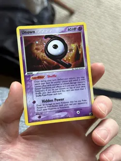 UNOWN Z Z/28 EX Unseen Forces HOLO rare Pokemon TCG card CLEAN NM+ - Image 2