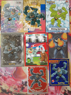 Machamp Fan Art Bundle of 8 Peruvian Cards + Stickers NOT Official Pokemon PL-NM - Image 1