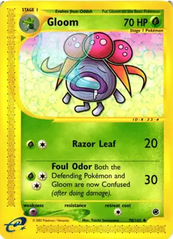 Pokemon TCG Gloom Expedition Base Set Uncommon Card 78/165 NM - Image 1